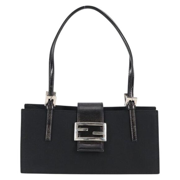 Fendi Mamma Baguette Black Nylon Shoulder Bag (Pre-Owned) - Picture 1 of 16